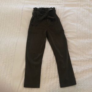 petite topshop khaki utility pants